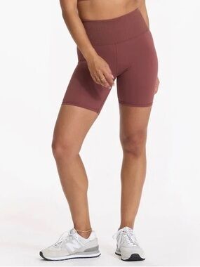 NEW Vuori Rib Studio Biker Short Cedar S